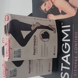 Lot Of 2 Colombian ButtLift Leg Slimming Stagmi Pantyhose Tights Stockings Fajas